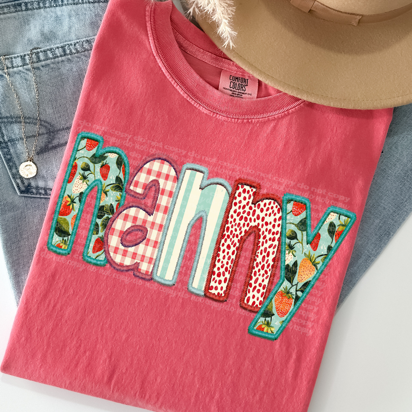 Strawberry Nanny DTF Transfer