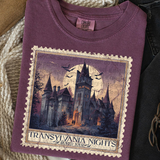 Transylvania Nights World Tour Stamp DTF Transfer