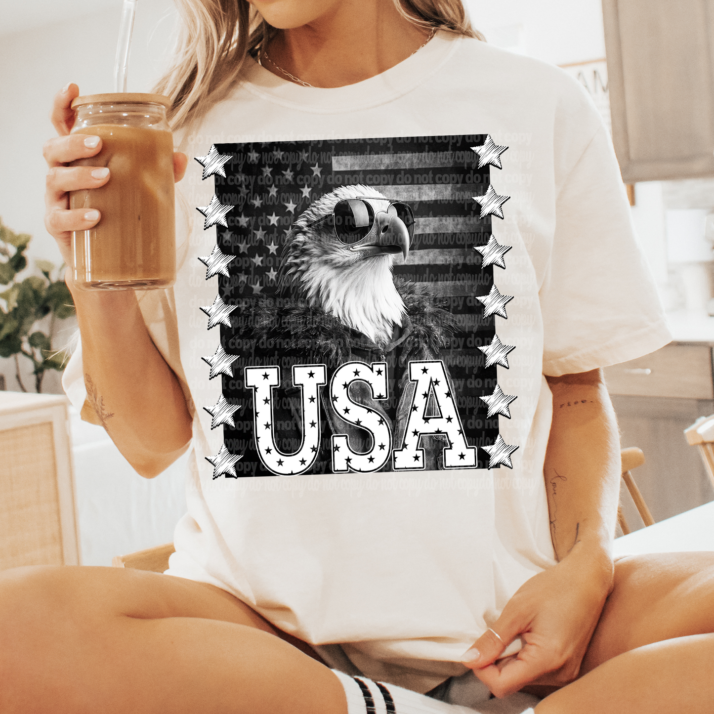 USA Bald Eagle DTF Transfer