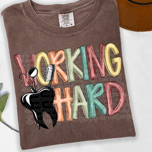 Working Hard Dental DTF Transfer