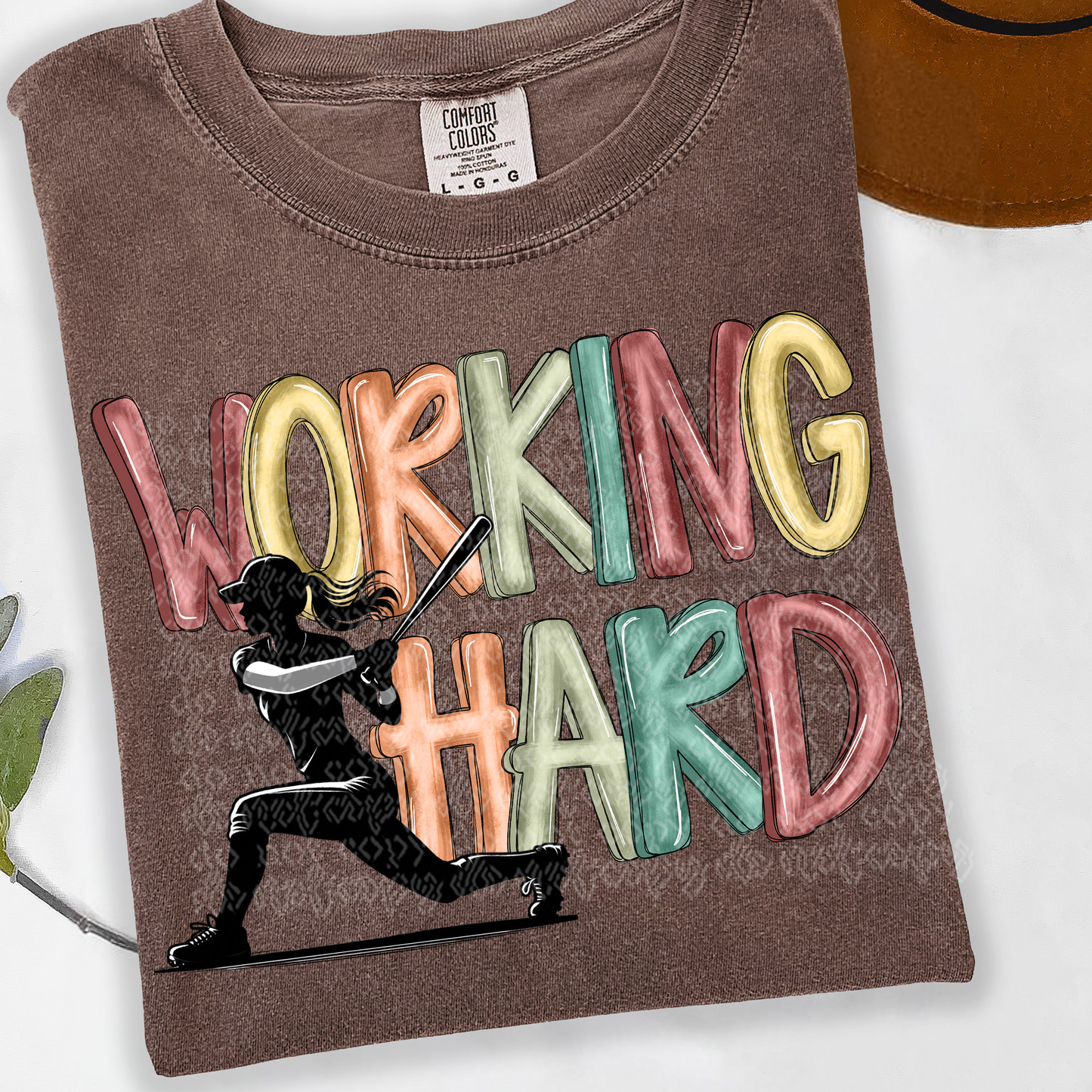 Working Hard Softball DTF Transfer