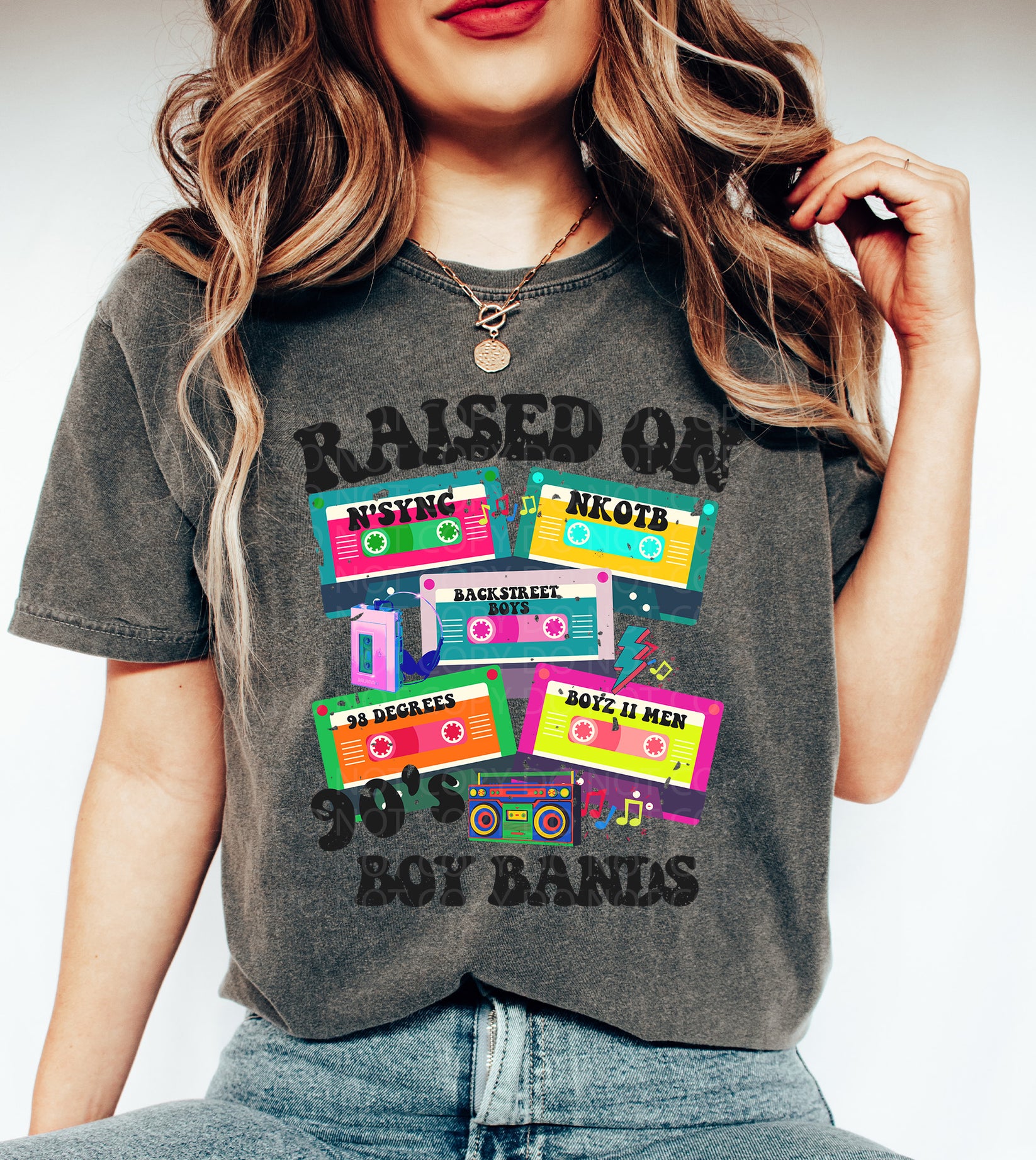 Raised on 90's Boy Bands DTF & Sublimation Transfer – Threaded Transfers